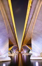 Abstract View Of Esplanade Bridge  Singapore
