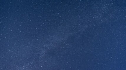 Wall Mural - the milky way moving across the night sky, stars time lapse