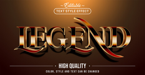 Poster - Editable text style effect - Legend text style theme.