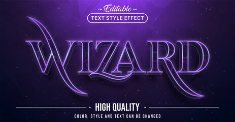 Poster - Editable text style effect - Wizard text style theme.