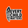 © AlliesTroop - Every Child Matters and Orange Shirt Day Canada. 30 September. Memorial in tribute to aboriginal children whose remain found in Residential School in Kamloops, Canada. T-shirt Design.