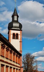 Wall Mural - Kirchturm, Deutschhauskirche, Würzburg, Zellerau