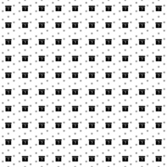 Poster - Square seamless background pattern from black gift box with a question symbols are different sizes and opacity. The pattern is evenly filled. Vector illustration on white background
