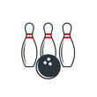bowling game icon
