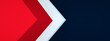 © alesmunt - triangle arrow corner background overlap layer for design, 3d render, panoramic layout