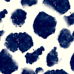 Seamless indigo blue animal print paper fabric