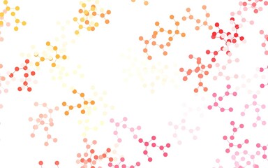 Poster - Light Red, Yellow vector background with forms of artificial intelligence.