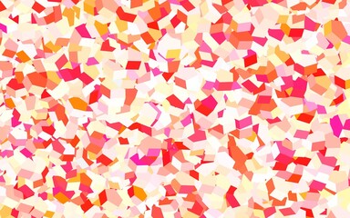 Poster - Light Red, Yellow vector texture with colorful hexagons.