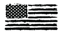 USA Flag. Distressed American Flag With Splash Elements, Flag Of America, Patriot, Military Flag