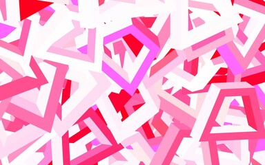Poster - Light Pink, Red vector texture with abstract forms.