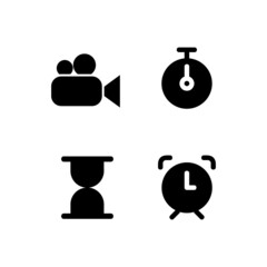 Poster - Set of black icon design collection isolated vector