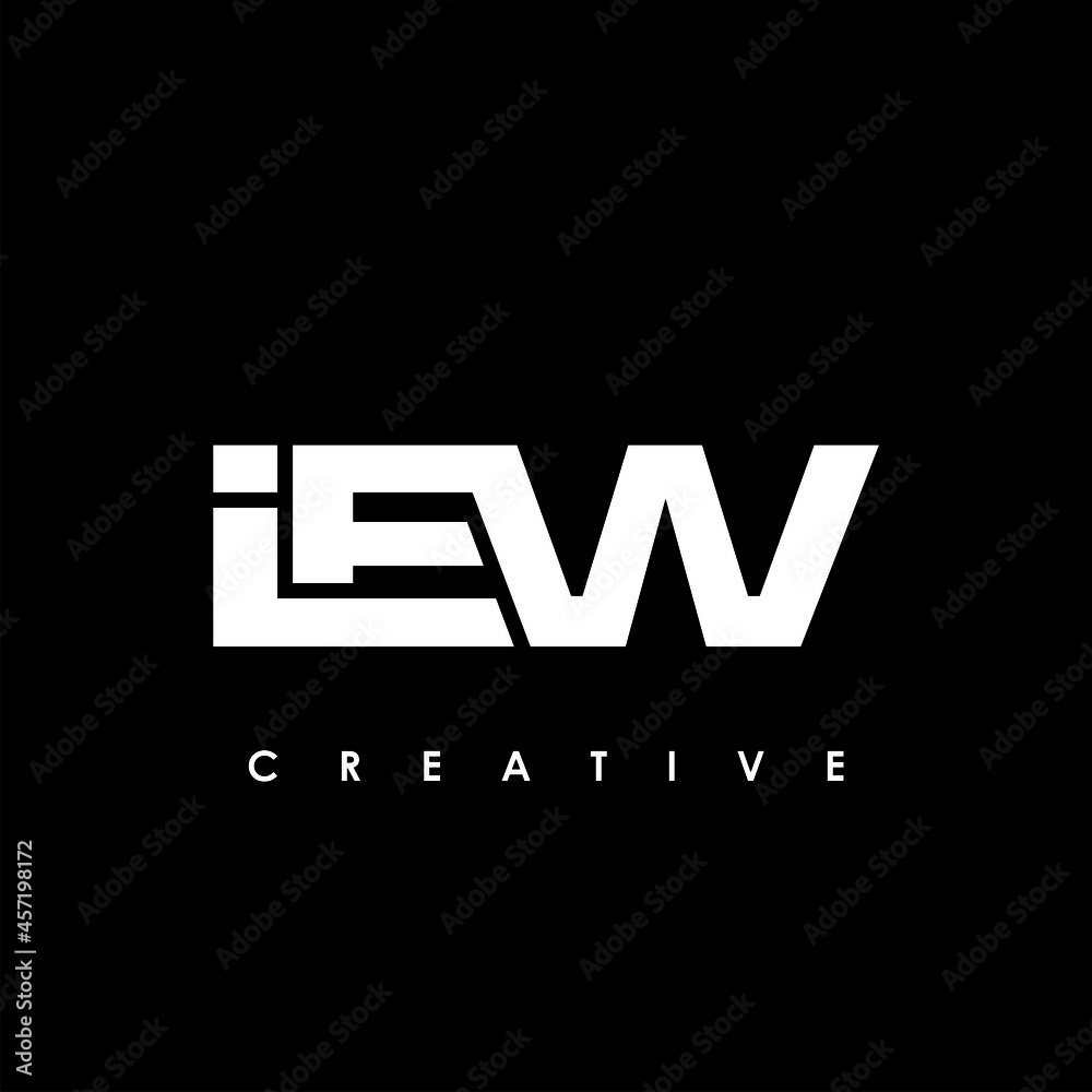 IEW Letter Initial Logo Design Template Vector Illustration