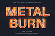 © kin9candra - Metal Burn Editable Text Effect