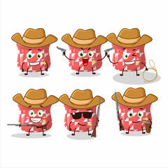 Sticker - Cool cowboy dried ginger cartoon character with a cute hat