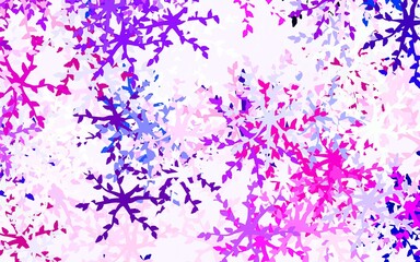 Poster - Light Pink vector texture with abstract forms.