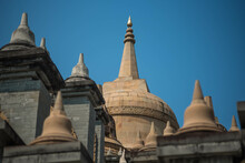 Sandstone Pagoda At Wat Pa Kung, Roi Et Province, Thailand