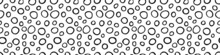 Spotty Abstract Vector Seamless Pattern. Random Rings, Dots, Circles, Spots, Stains, Bubbles, Stones. Design For Fabric, Funny Cute Print. Irregular Random Texture. Repetitive Graphic Background