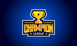 Champion League Sport Text Creative Logo Design Inspiration
