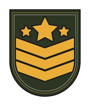 Shield With Stripes And Stars