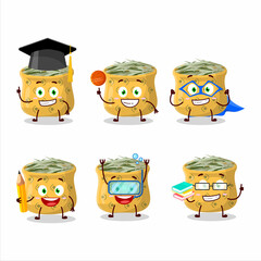 Sticker - School student of rosemary cartoon character with various expressions