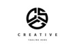CSC creative circle three letter logo