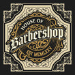 © Roverto - Vintage Barbershop label in vintage style