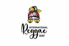Reggae Day. Holiday Concept. Template For Background, Banner, Card, Poster With Text Inscription. Vector EPS10 Illustration