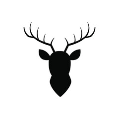 Wall Mural - deer vector icon. elk illustration sign. horns symbol. hunting logo.