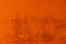 Fond Ou Texture D'arrière Plan Abstrait Orange, Mur Peint Coloré