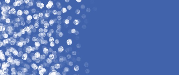 Canvas Print - water drops on blue