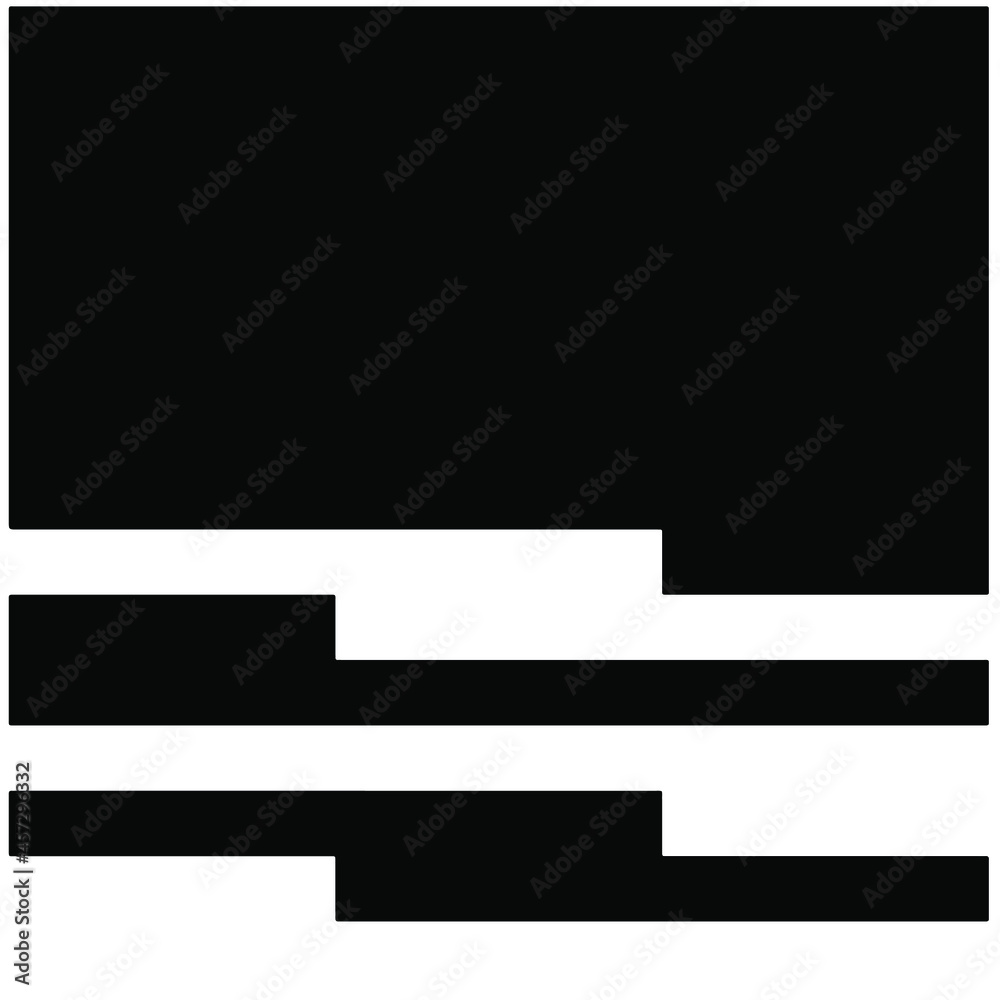 Seamless vector pattern in geometric ornamental style. Black  pattern.