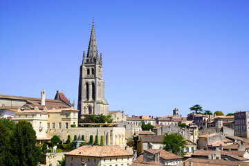 Wall Mural - Saint-Emilion historical unesco village of best vineyards of Bordeaux in southwest France