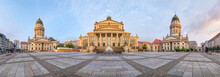 Panorama Of Gendarmenmarkt Square Famous For Its Architecture, Berlin, Germany