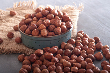 Shellless Turkish hazelnut, heart-healthy foods.