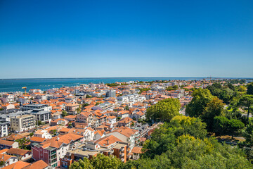 Wall Mural - Arcachon skyline on a beautiful summer day