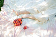 © Amanda Greene - woman's legs with peaches outside 3