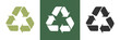 Recycle Umwelt Vektor Logos