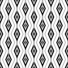 Poster - geometric seamless pattern. abstract geometry background. repeated black and white texture. geometri