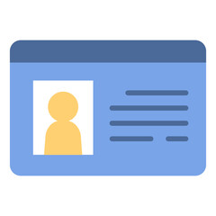 Wall Mural - member ID card icon