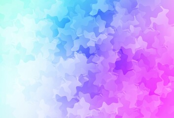 Poster - Light Pink, Blue vector template with chaotic shapes.