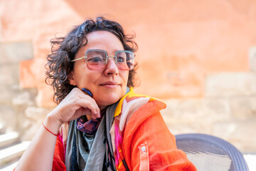 portrait of modern middle-aged woman