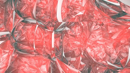 Poster - Abstract background in the form of broken lines and gradient. Crystal. Rendering an image.