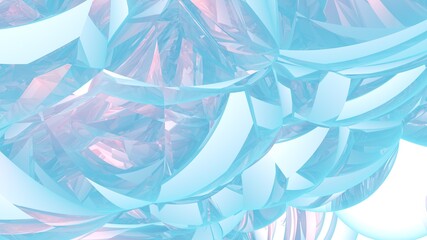 Poster - Abstract background in the form of broken lines and gradient. Crystal. Rendering an image.