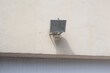 Outdoor floodlight on the wall of an house