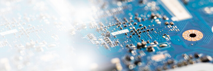 Aufkleber - Electrical circuit mother board from computer