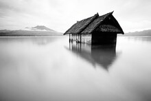 Long Exposure Image Of An Old Cottage