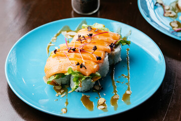 Wall Mural - asian cuisine, salads, soups, snacks, sushi, hot dish