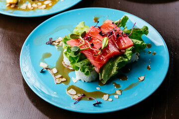 Wall Mural - asian cuisine, salads, soups, snacks, sushi, hot dish