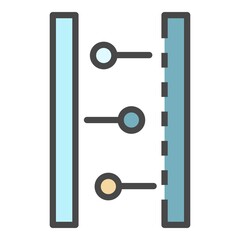 Poster - Chemical tool icon. Outline chemical tool vector icon color flat isolated on white