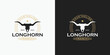 vintage longhorn logo, logo for ranch and farm reference